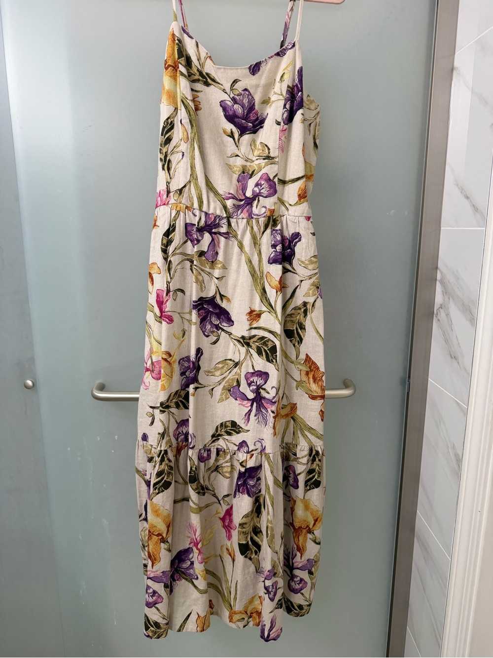 Joie Floral Spaghetti-Strap Maxi Dress